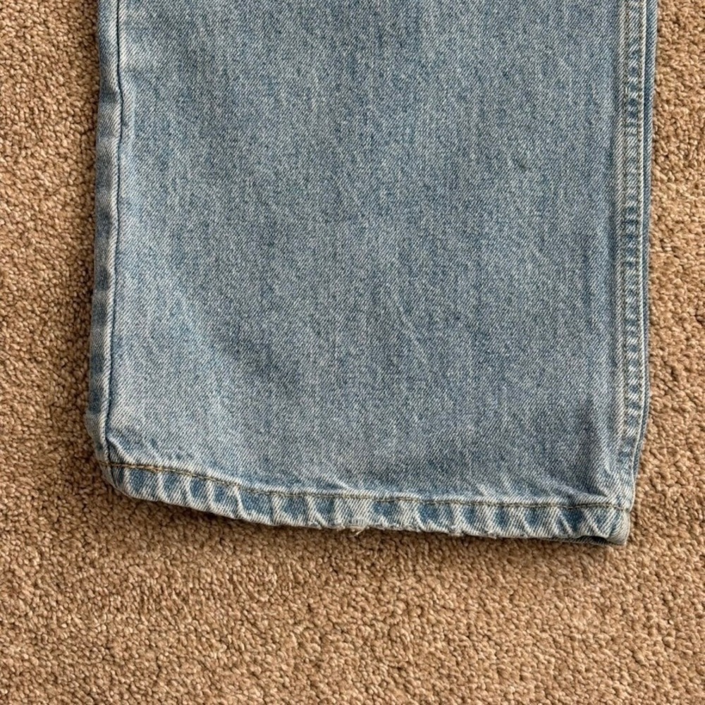 Cabelas Mens Jeans Relaxed Fit 42/29 Light Blue Wash Cotton Straight Leg Rugged - Picture 9 of 11